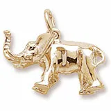 Elephant Charm in Yellow Gold Plated