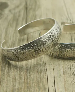 Elephants on Parade Cuff Bracelet