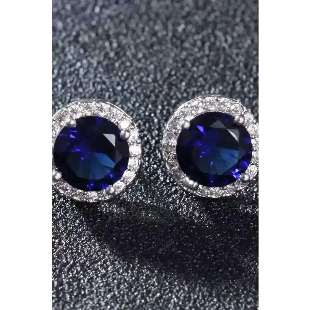 Elevate Your Style with Luxury Moissanite Platinum-Plated Stud Earrings