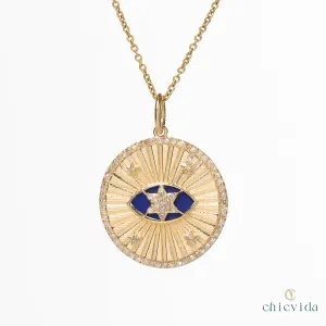 Elysian Lapis Lazuli Solid Gold Pendant