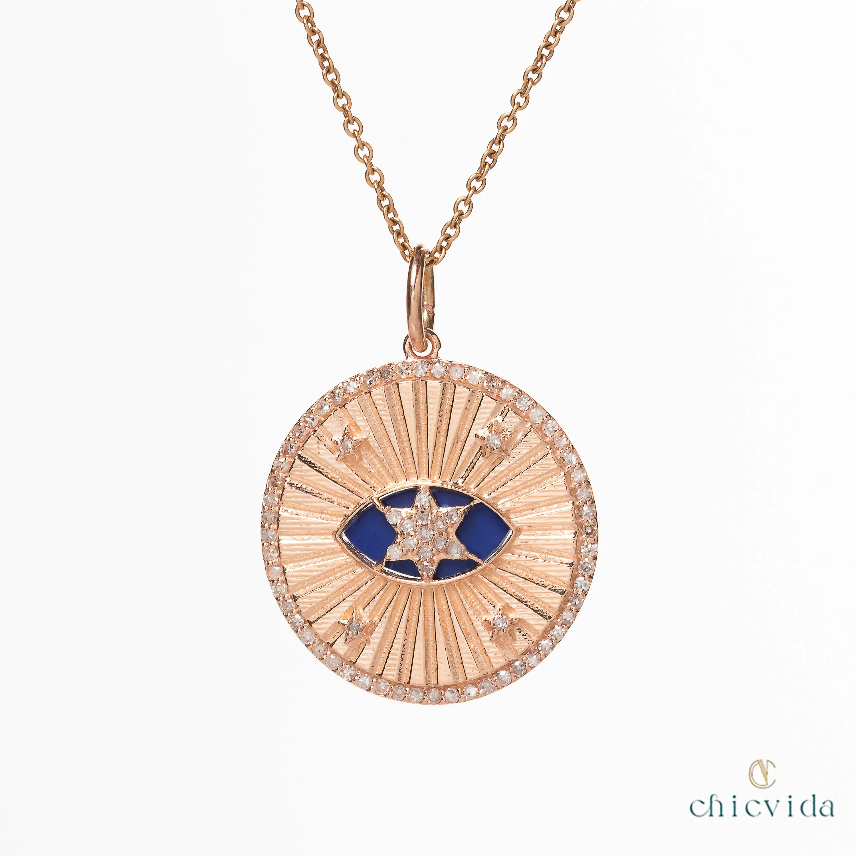 Elysian Lapis Lazuli Solid Gold Pendant