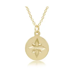 Enewton Gold Direction Disc Necklace