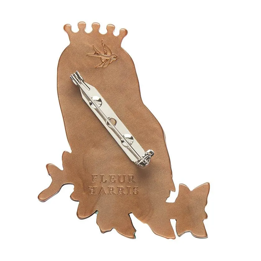 Erstwilder Regal Woodland Owl Brooch