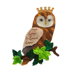 Erstwilder Regal Woodland Owl Brooch