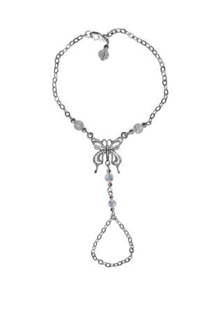 Finger Bracelet Silver - Butterfly