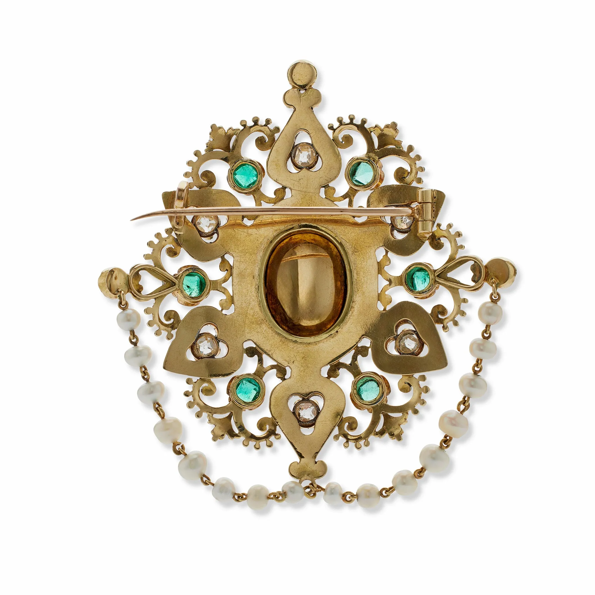 French Renaissance Revival "Holbeinesque" Demi-Parure