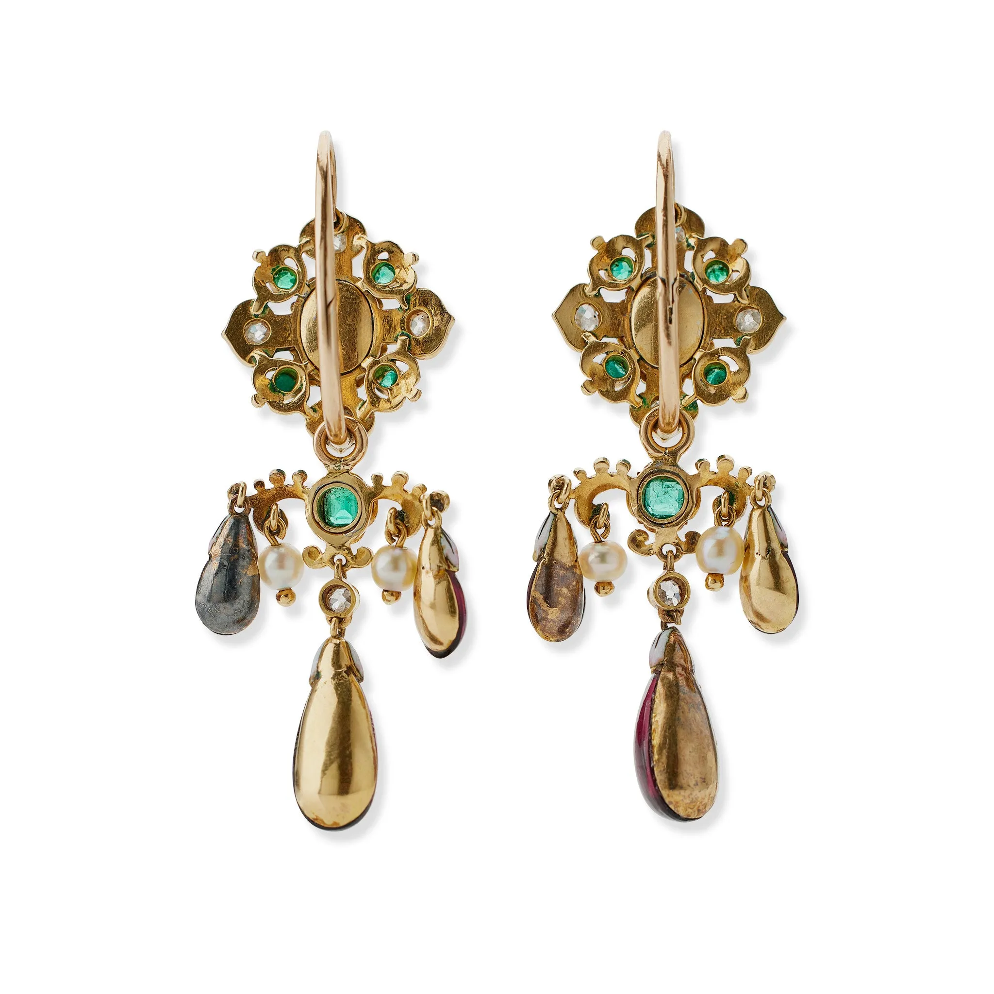 French Renaissance Revival "Holbeinesque" Demi-Parure