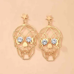 Geometric Skull Earrings