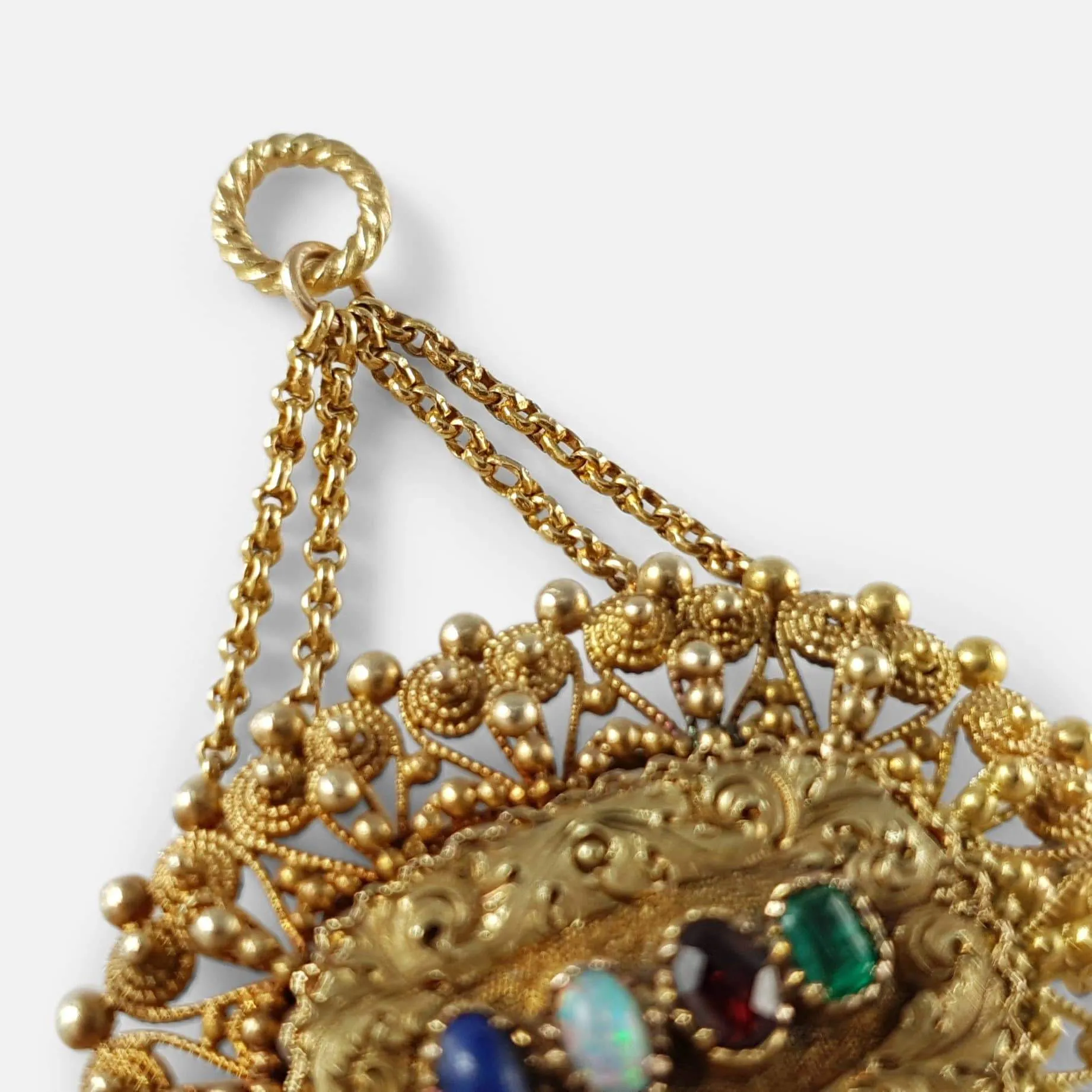 Georgian 18ct Gold Acrostic "LOVE" Pendant