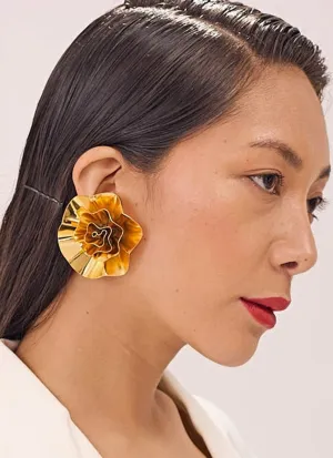 Gold Plated Blossom Earrings