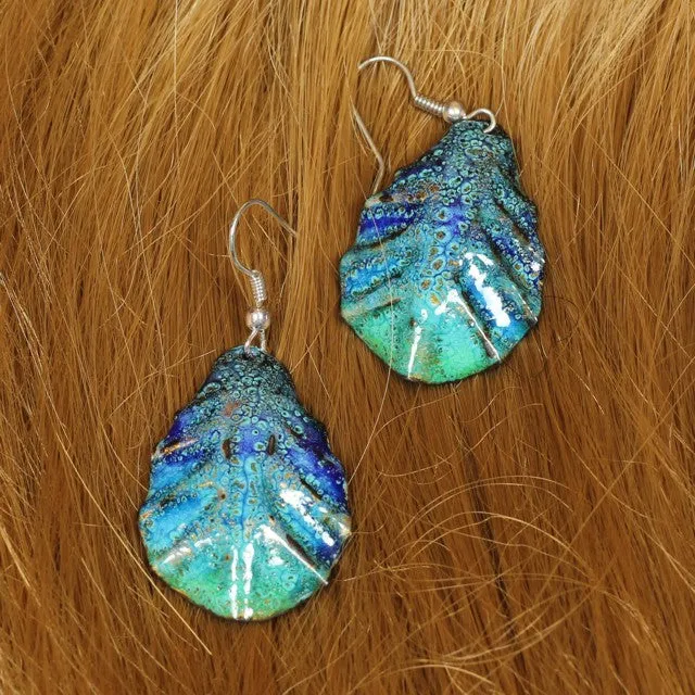 Handmade Unique Enamel Earrings