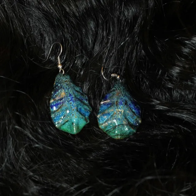Handmade Unique Enamel Earrings