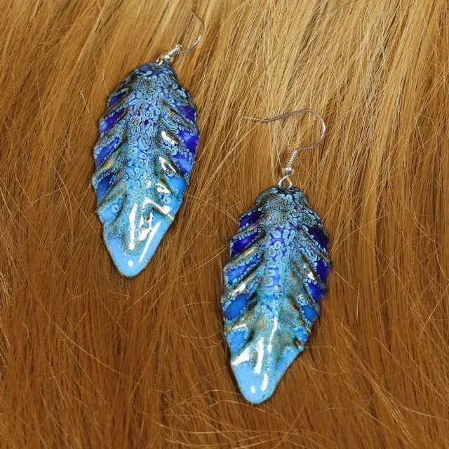 Handmade Unique Enamel Earrings