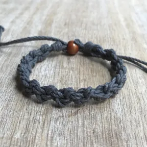 Hillsboro Gray Hemp Unisex  Bracelet