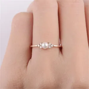 hot sale rose gold color rings for women wedding bands engagement