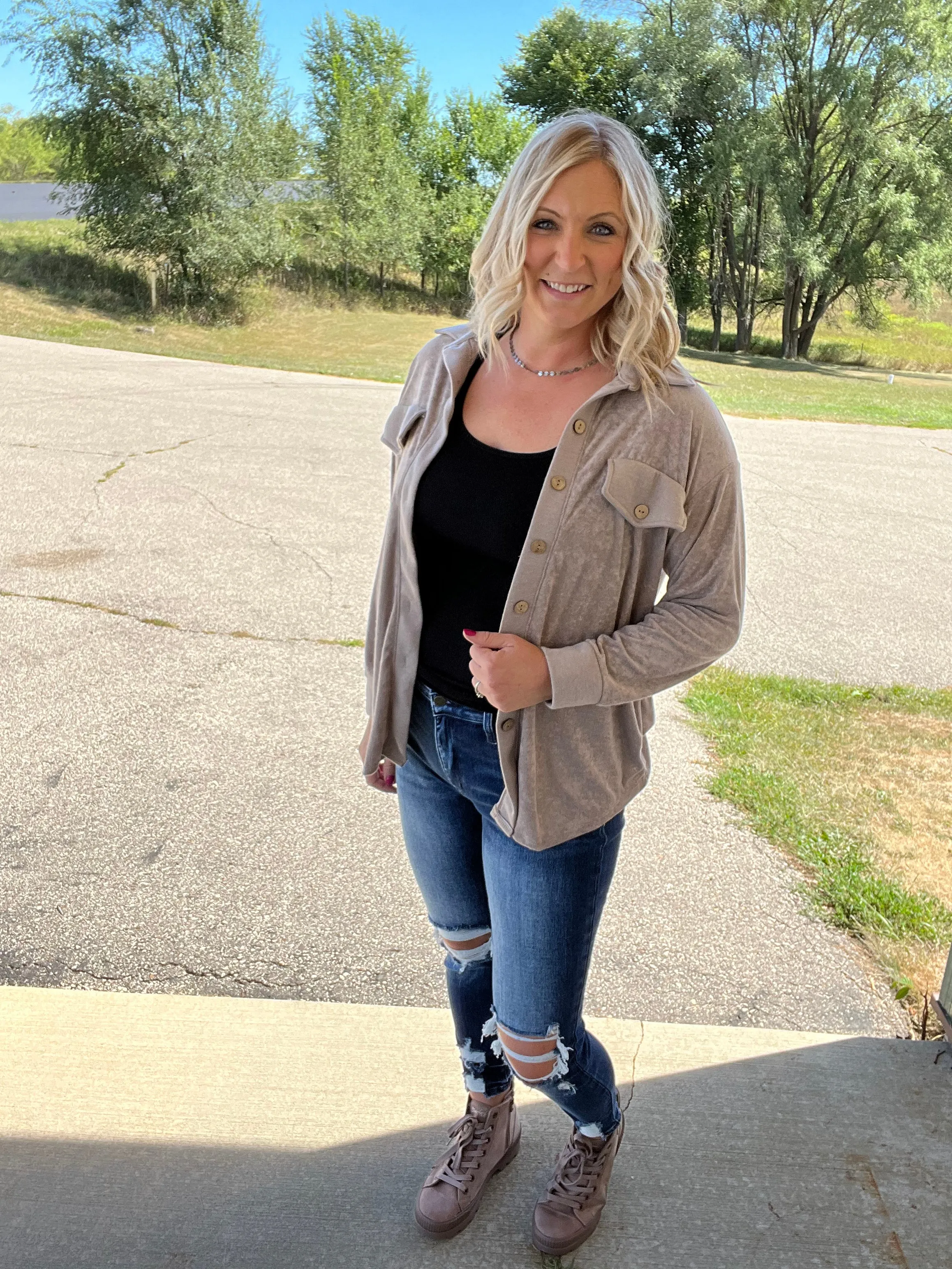 In The Moment Shacket FINAL SALE