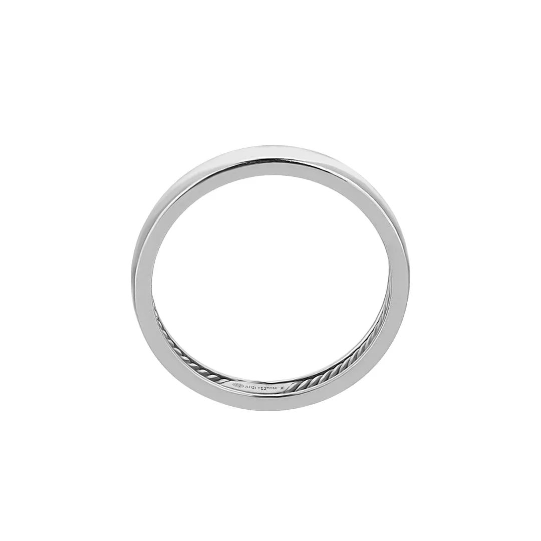 Inner Rope Band Ring in Gold