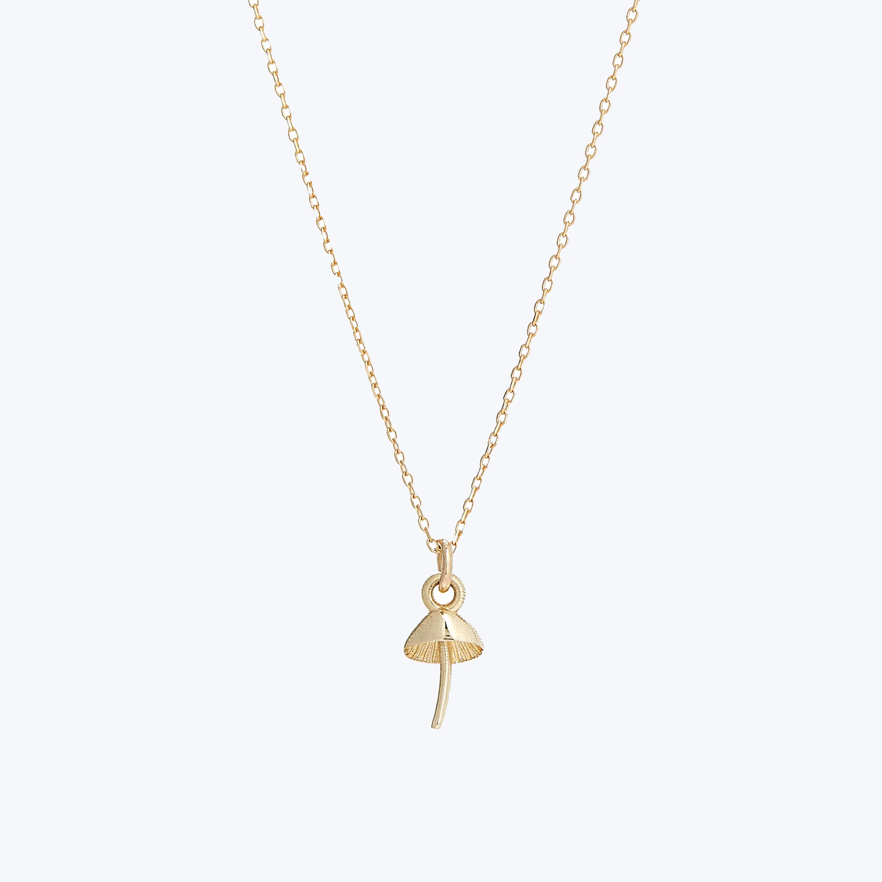 Itty Bitty Mushroom Charm Necklace