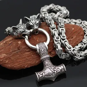 Kerr Thor's Hammer - Viking Pendant Necklace by The Nevermore