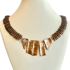 Komala Rohde - "Necklace #09 - Copper Spirals"