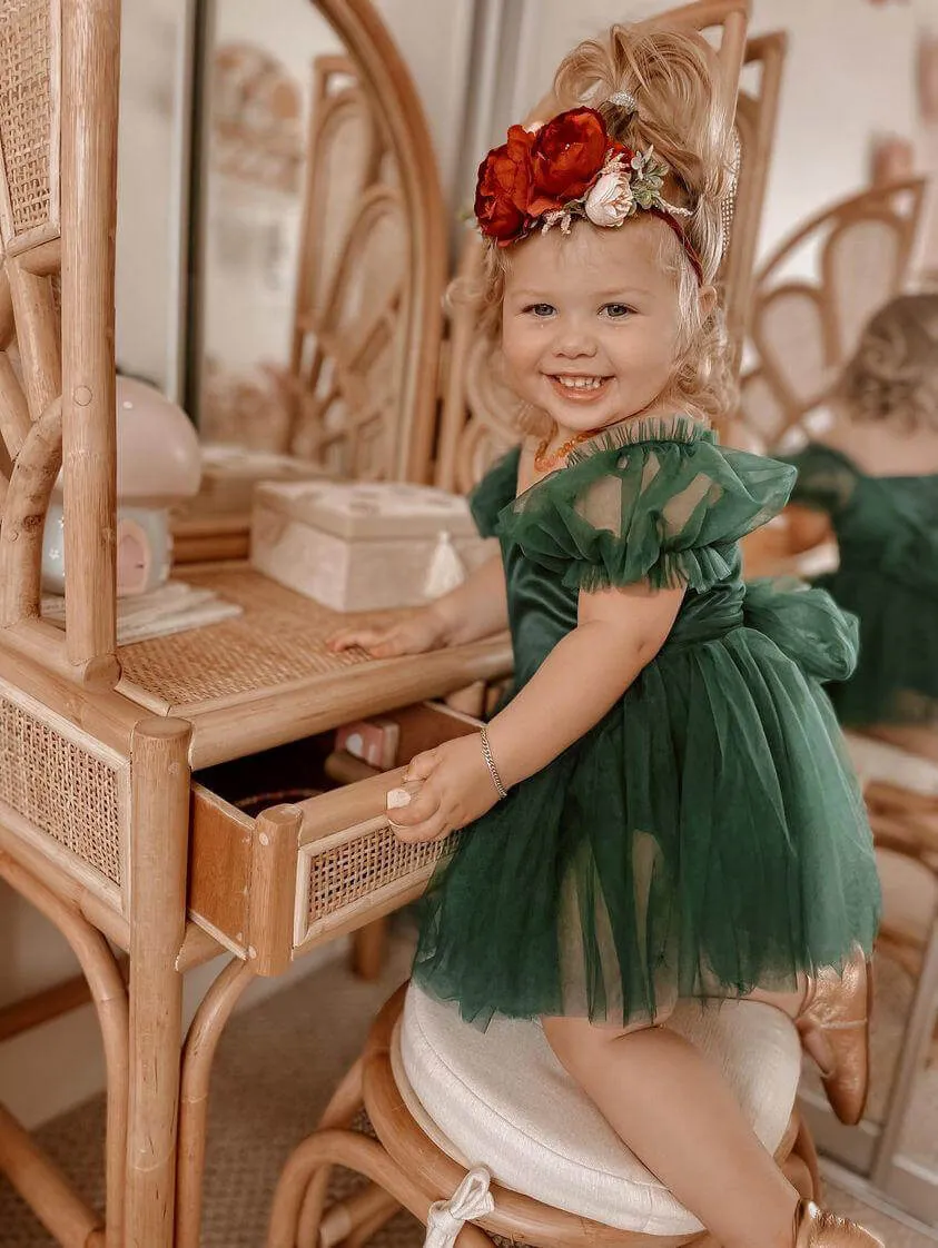 Layla romper - emerald