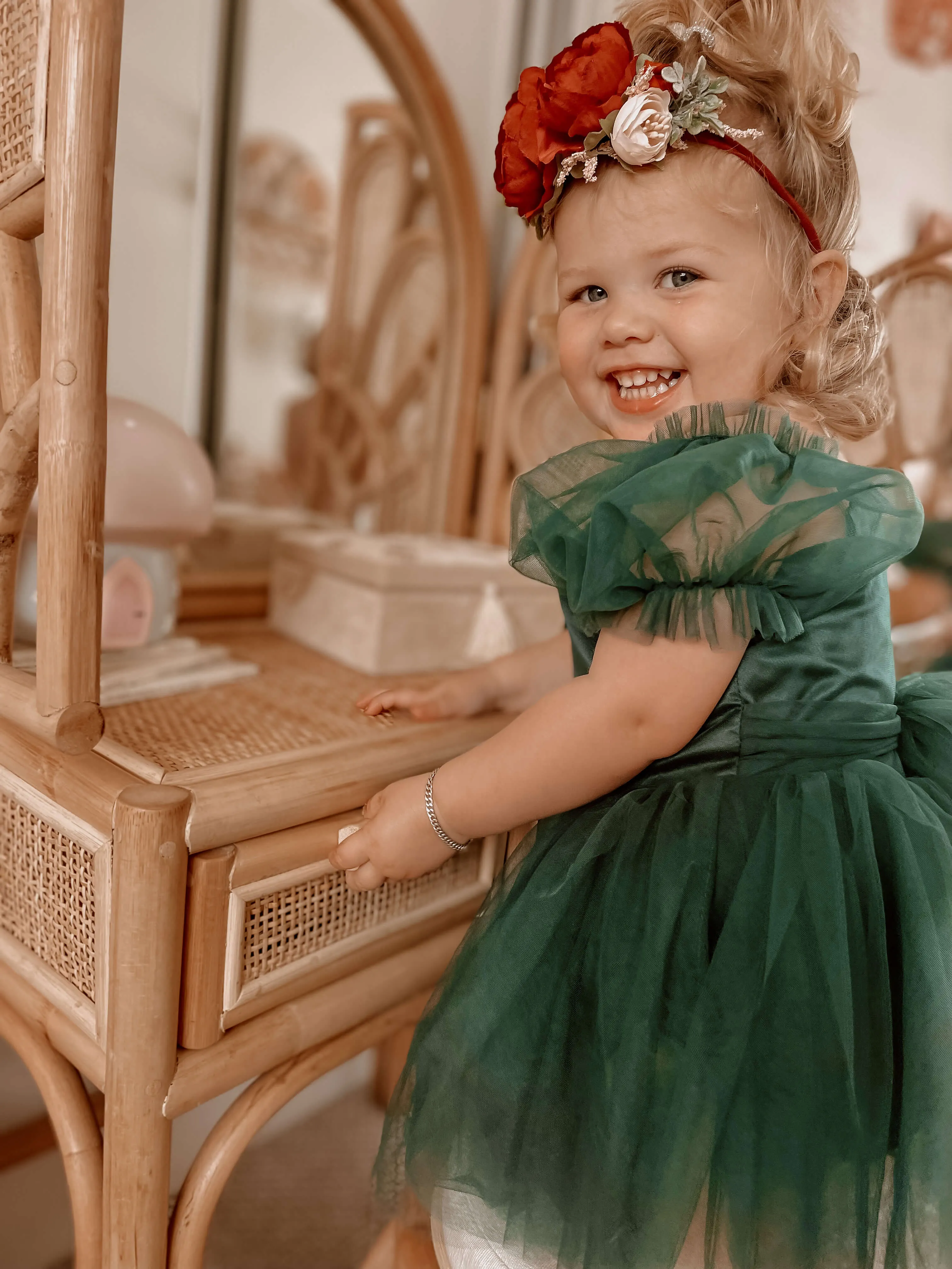 Layla romper - emerald