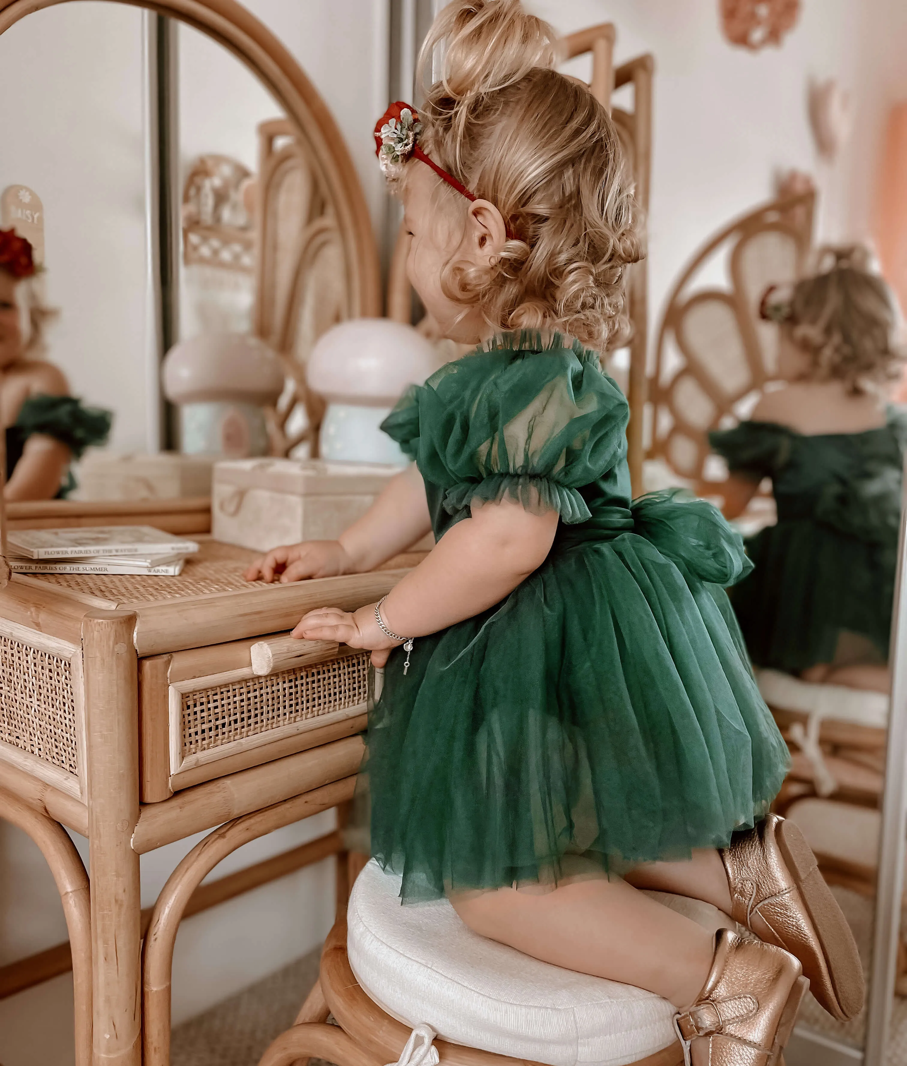 Layla romper - emerald