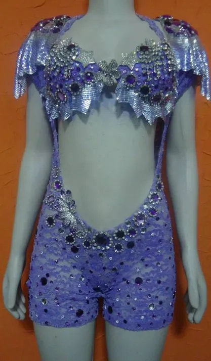 Lilac Laced Mesh Sparkling Passista Wear.