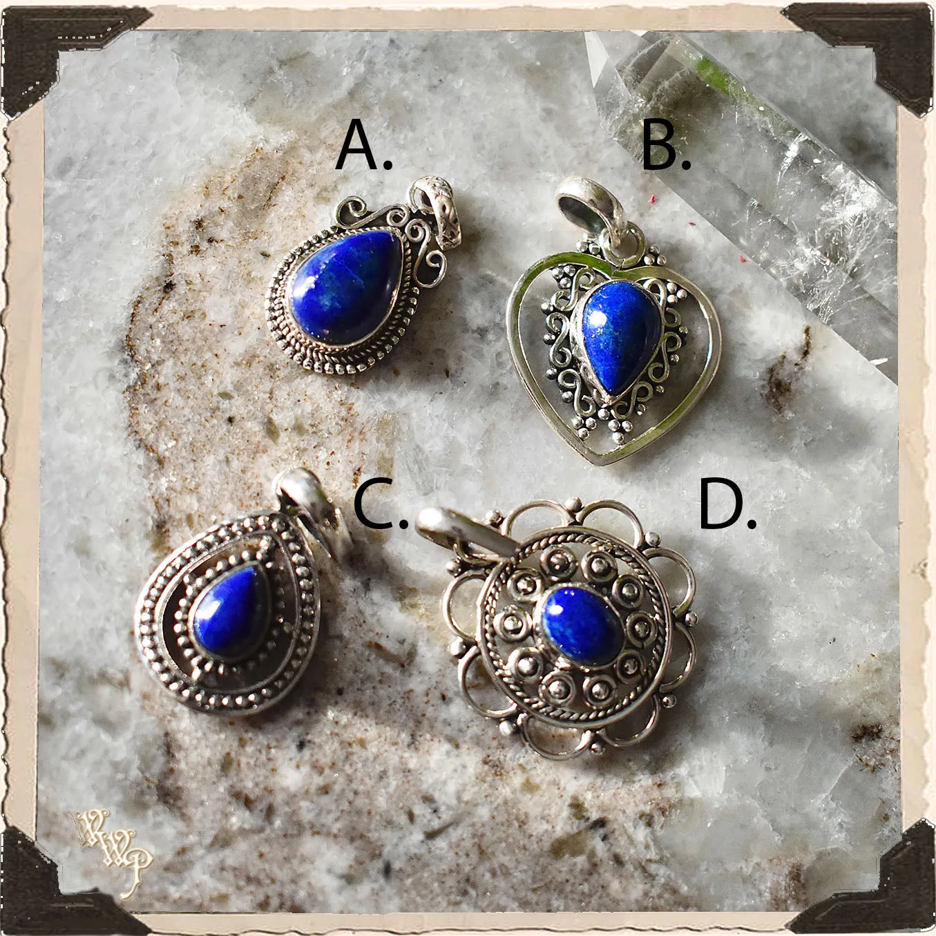 LIMITED EDITION : LAPIS LAZULI NECKLACE . Cosmic Awareness & Spiritual Awakening. Sterling Silver.