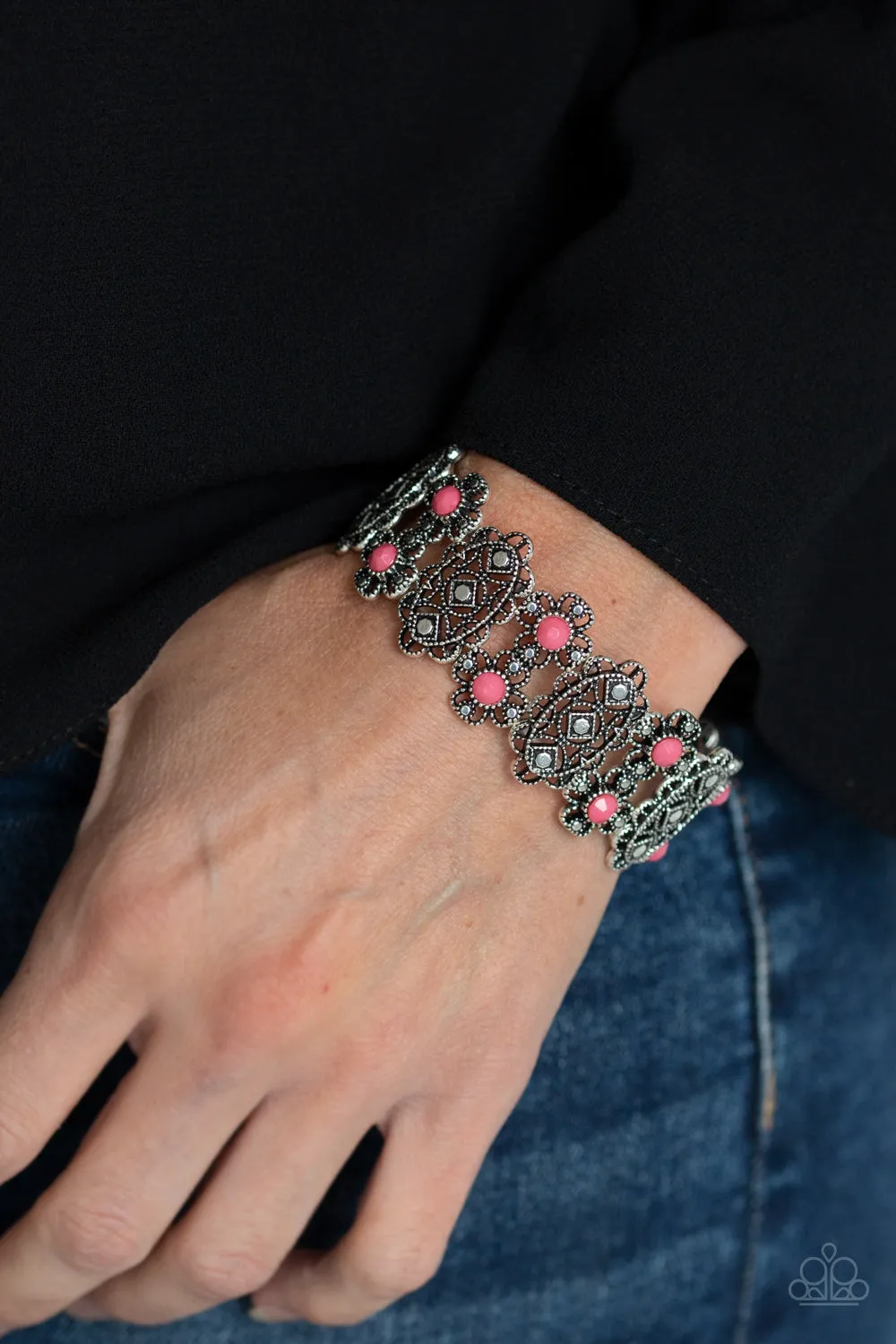 Majestic Gardens - Pink - Bracelet