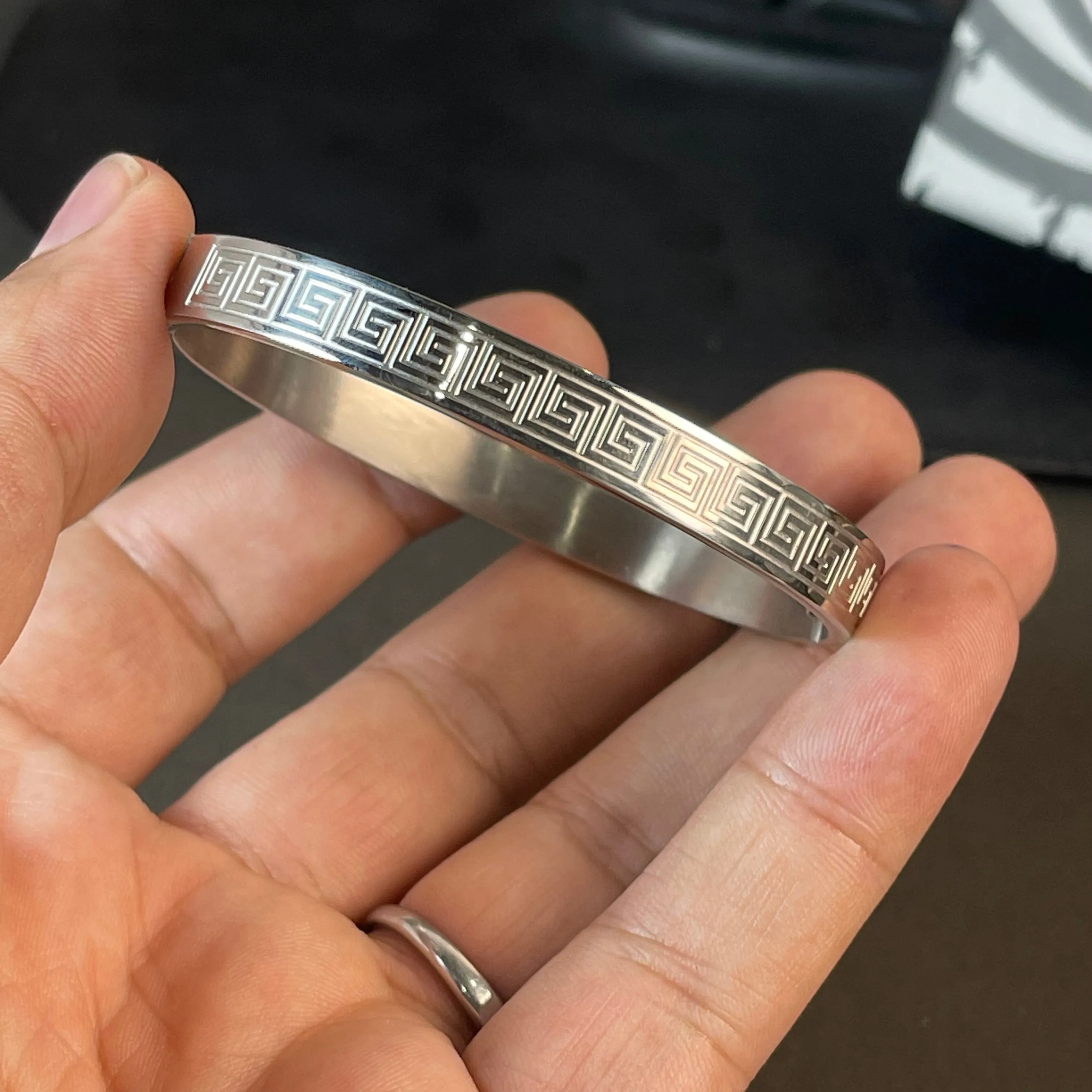 Majestic Silver Cuff Bracelet For Men