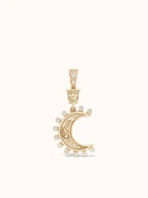 Marlo Laz Southwestern Moon Small White Diamond
