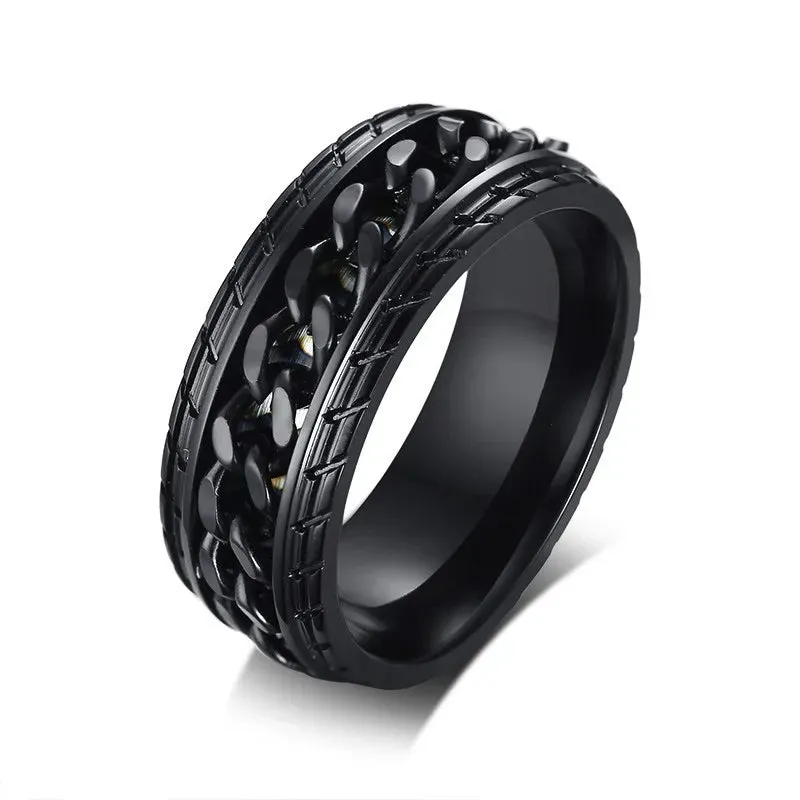 Meditation Ring Men Spinner Spinning Ring