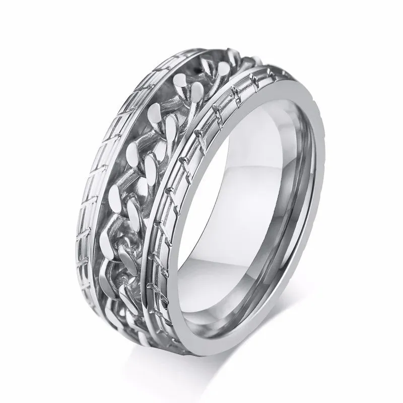 Meditation Ring Men Spinner Spinning Ring