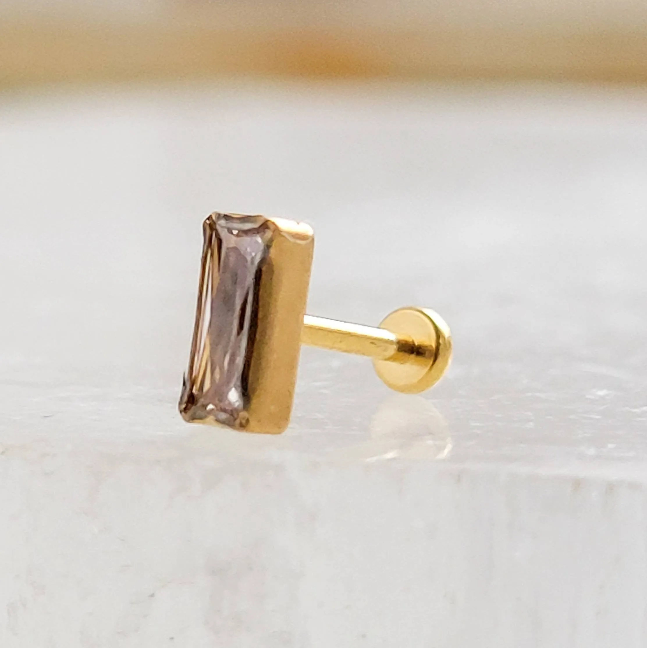 Modern Baguette Studs