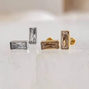 Modern Baguette Studs
