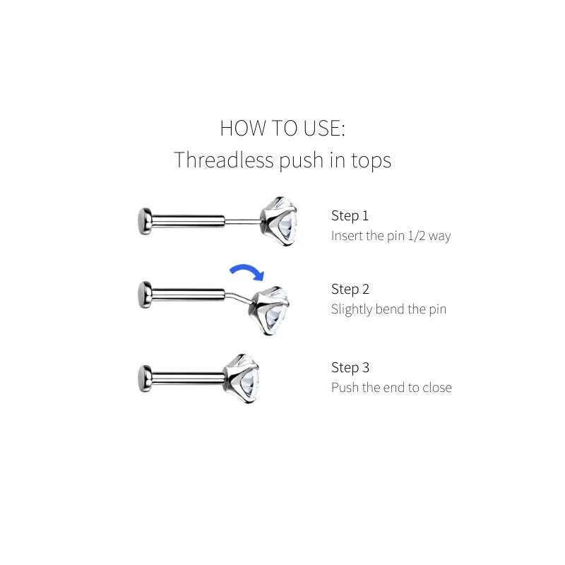 Modern Baguette Studs