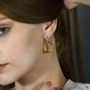 Modern Duality Earrings in 92.5 Sterling Silver