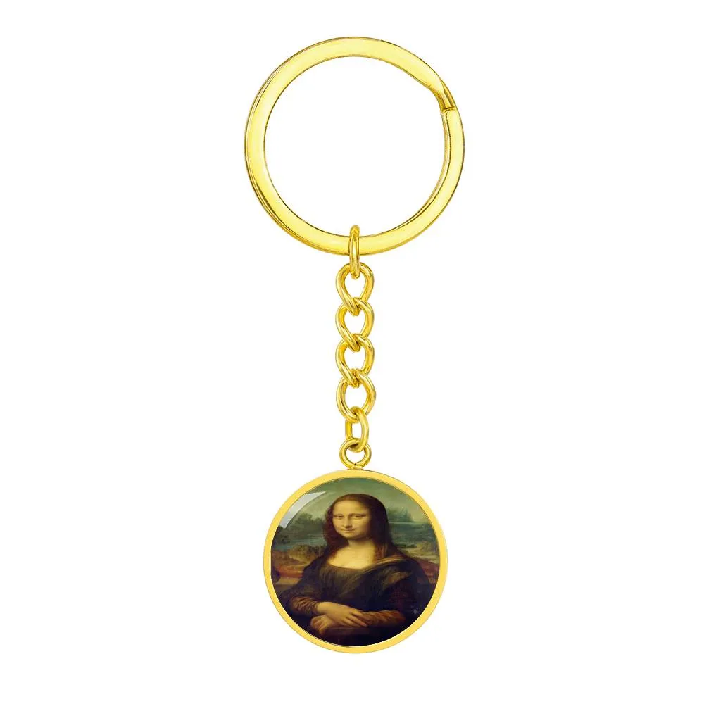 Mona Lisa Keychain, Gift For Artist