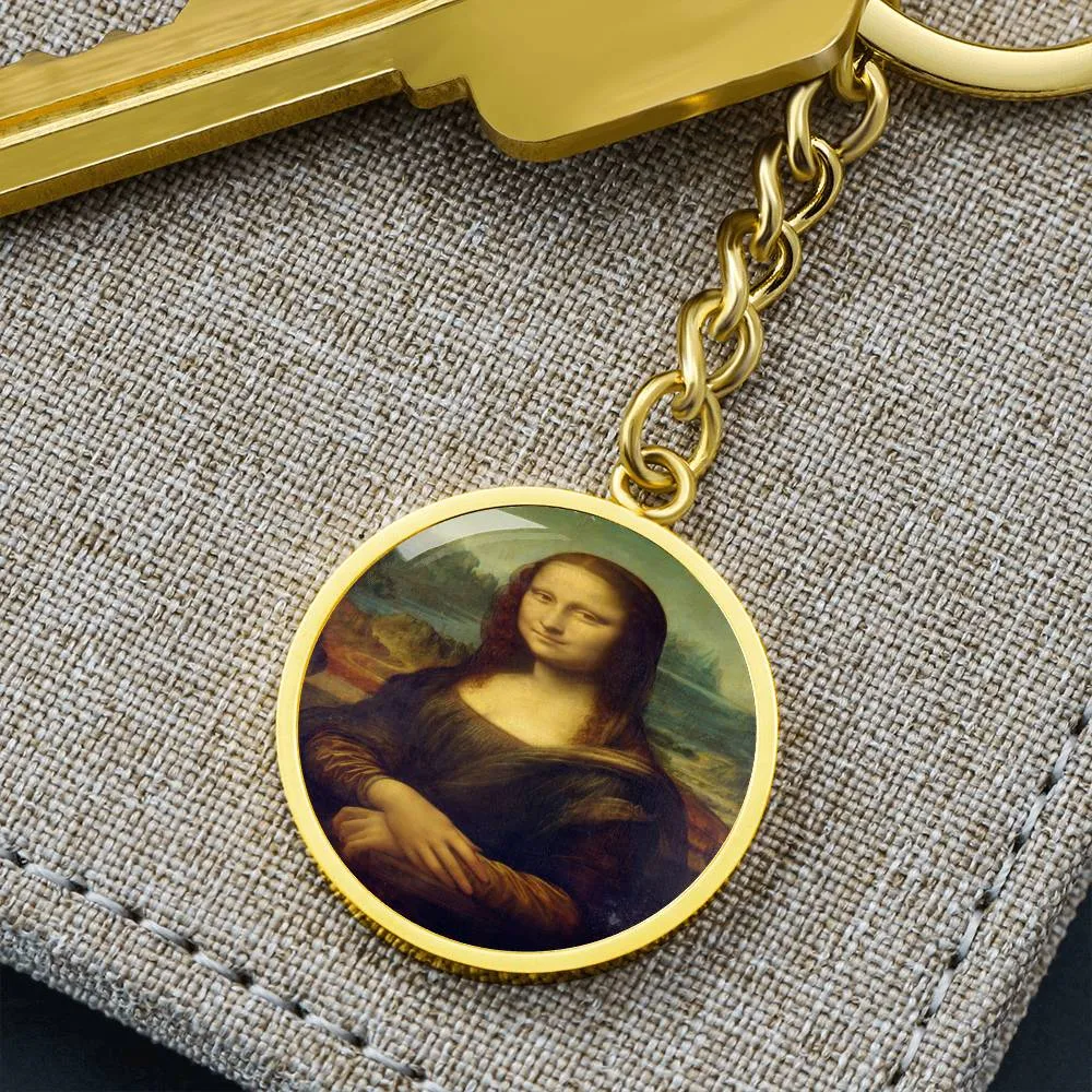 Mona Lisa Keychain, Gift For Artist