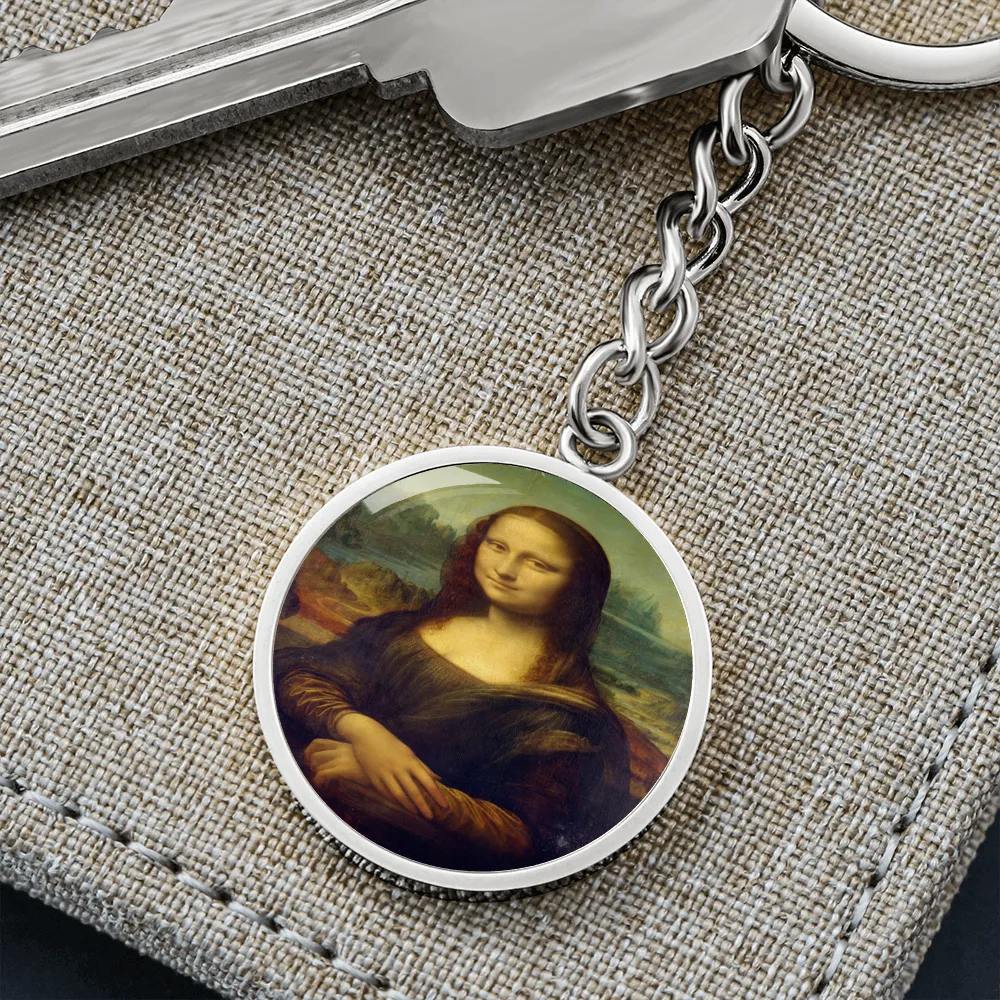 Mona Lisa Keychain, Gift For Artist