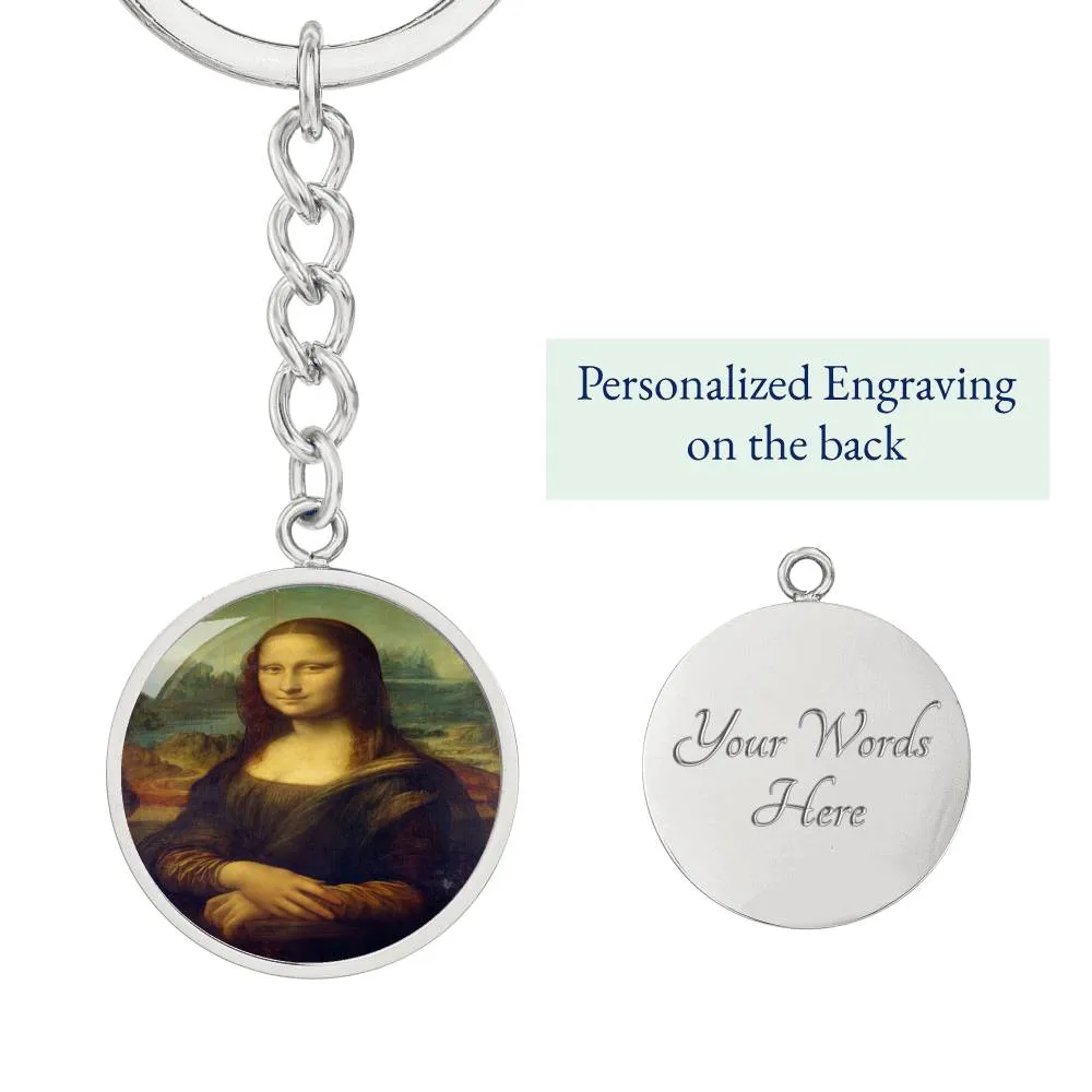 Mona Lisa Keychain, Gift For Artist