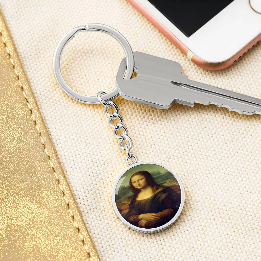 Mona Lisa Keychain, Gift For Artist
