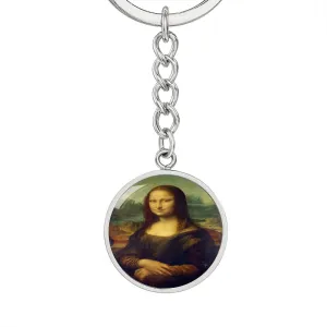 Mona Lisa Keychain, Gift For Artist