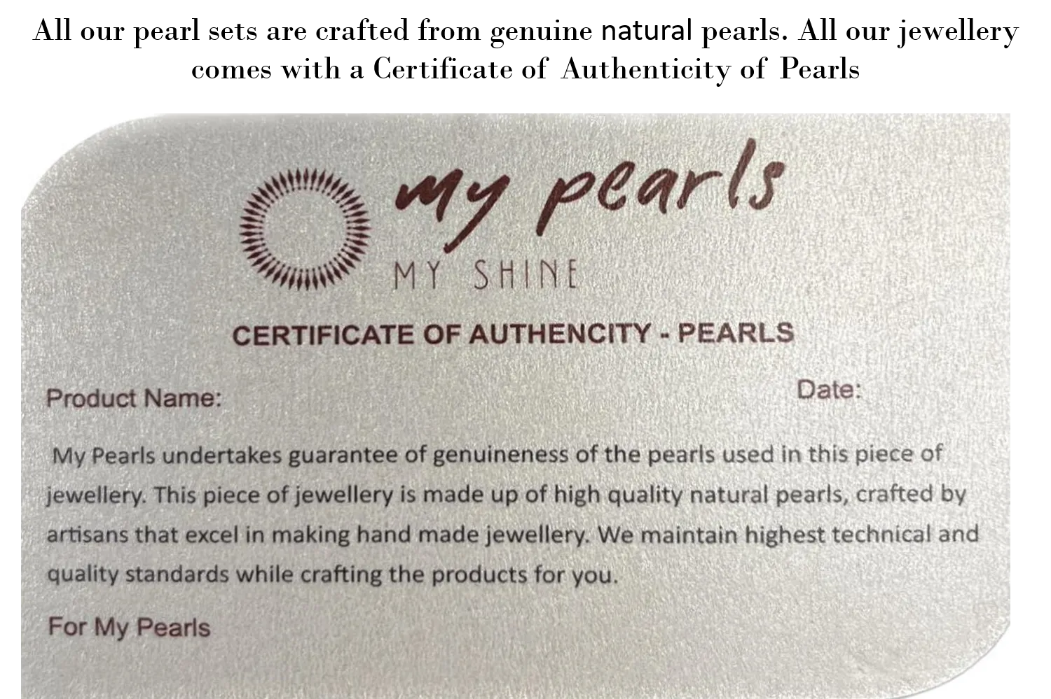 My Pearls Breathtaking Hanging White Pearl Set