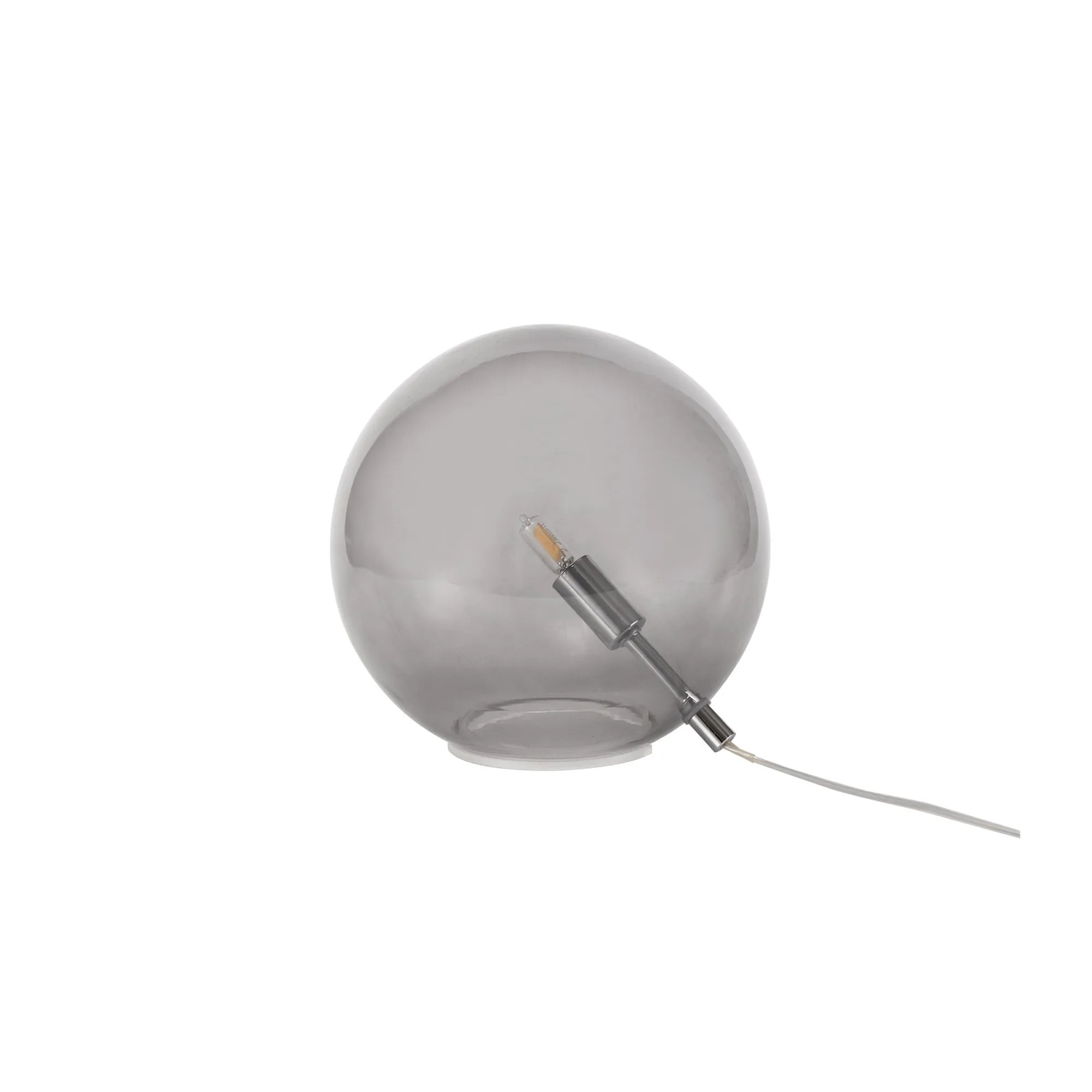 Nelson Lighting NL76609 Ravenna Table Lamp 1 Light Polished Chrome/Smoked Glass