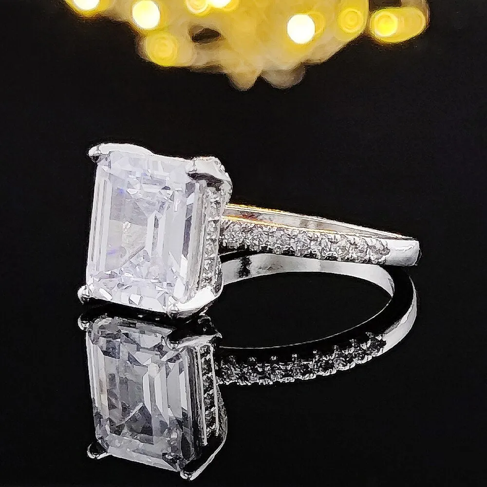 NEW ARRIVAL - Designer Luxury Princess Cut AAA  Quality CZ Diamonds High End Rings