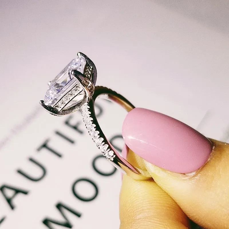 NEW ARRIVAL - Designer Luxury Princess Cut AAA  Quality CZ Diamonds High End Rings