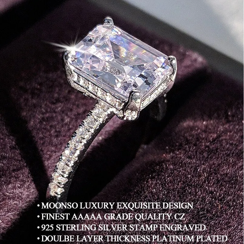 NEW ARRIVAL - Designer Luxury Princess Cut AAA  Quality CZ Diamonds High End Rings