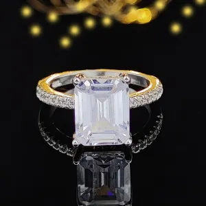 NEW ARRIVAL - Designer Luxury Princess Cut AAA  Quality CZ Diamonds High End Rings